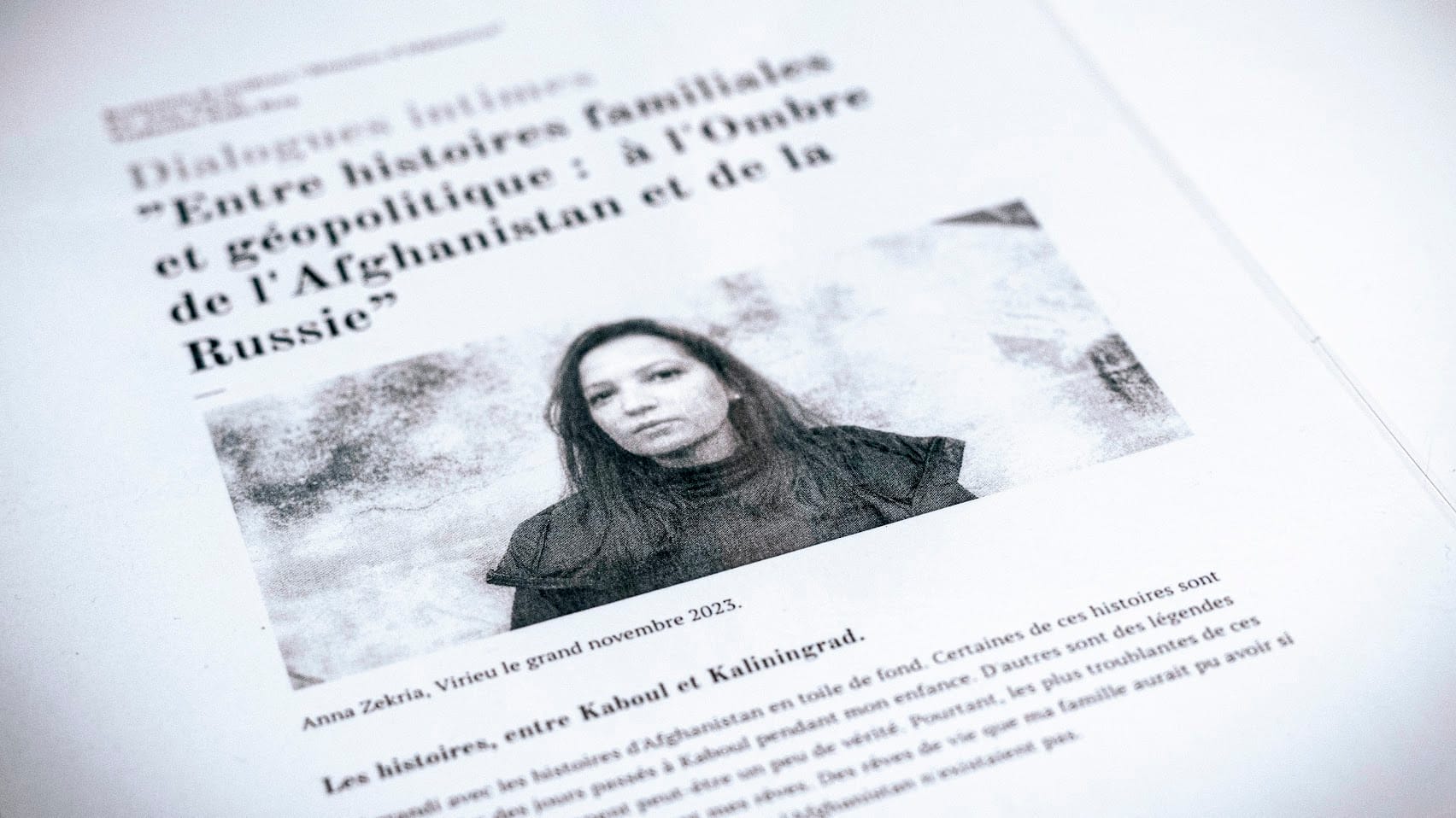 Anna Zekria : une résidence qui explore les mémoires individuelles et collectives à travers l’art et les archives.