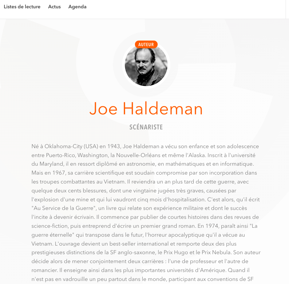 Capture d'écran du site le lombard. Lien vers une des sources de l'article.